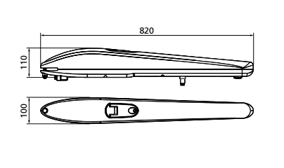 kích thước của cổng tay đòn STARK3 V2 Domotic Love Italia 24Vdc