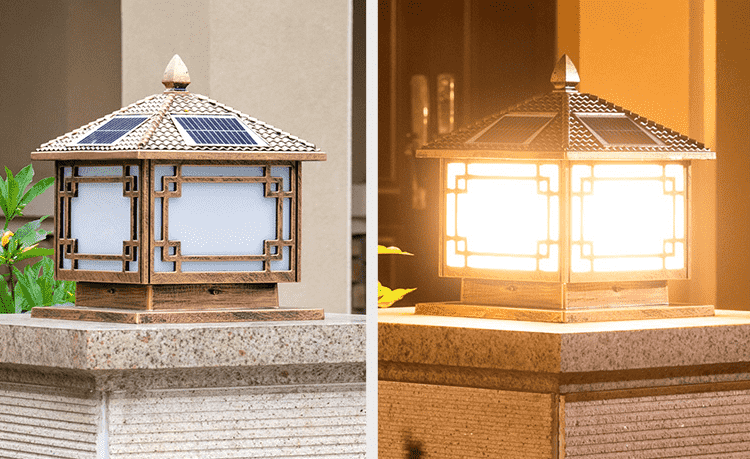 đèn trụ năng lượng mặt trời