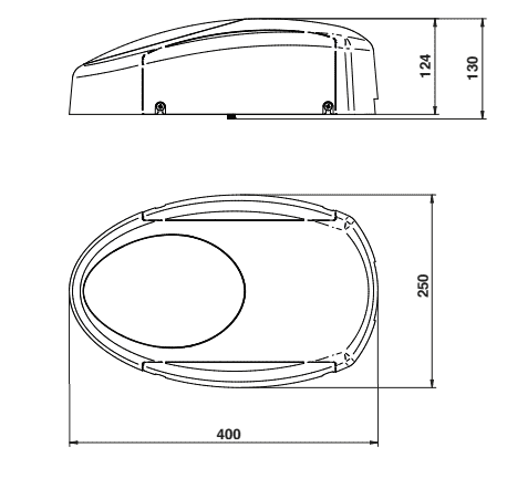 Kích thước Cửa Garage Tự Động Dea Italia