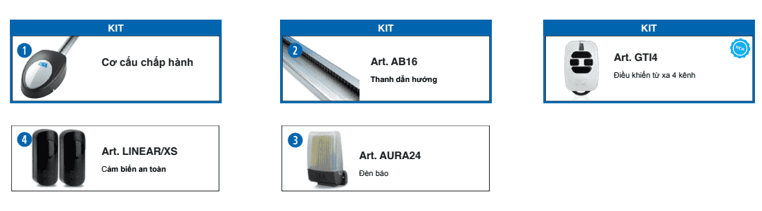 Kit Cửa Garage Tự Động Space Dea Italia