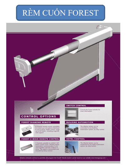 Động cơ rèm cuốn tự động Forest