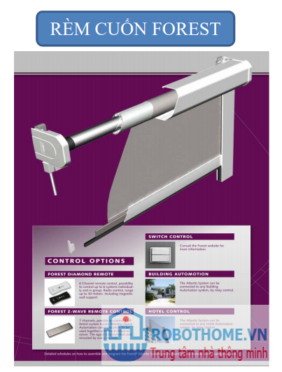 Rèm trần tự động hiện đại và đẳng cấp