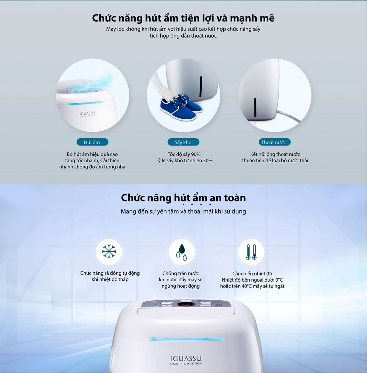 Máy hút ẩm - lọc không khí ChungHo LILY uy tín