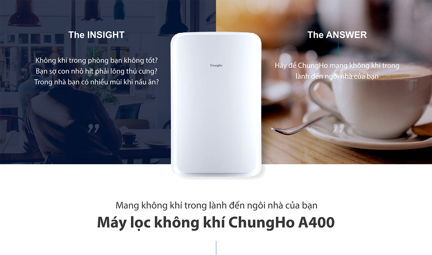 giá Máy lọc không khí ChungHo Iguassu A400