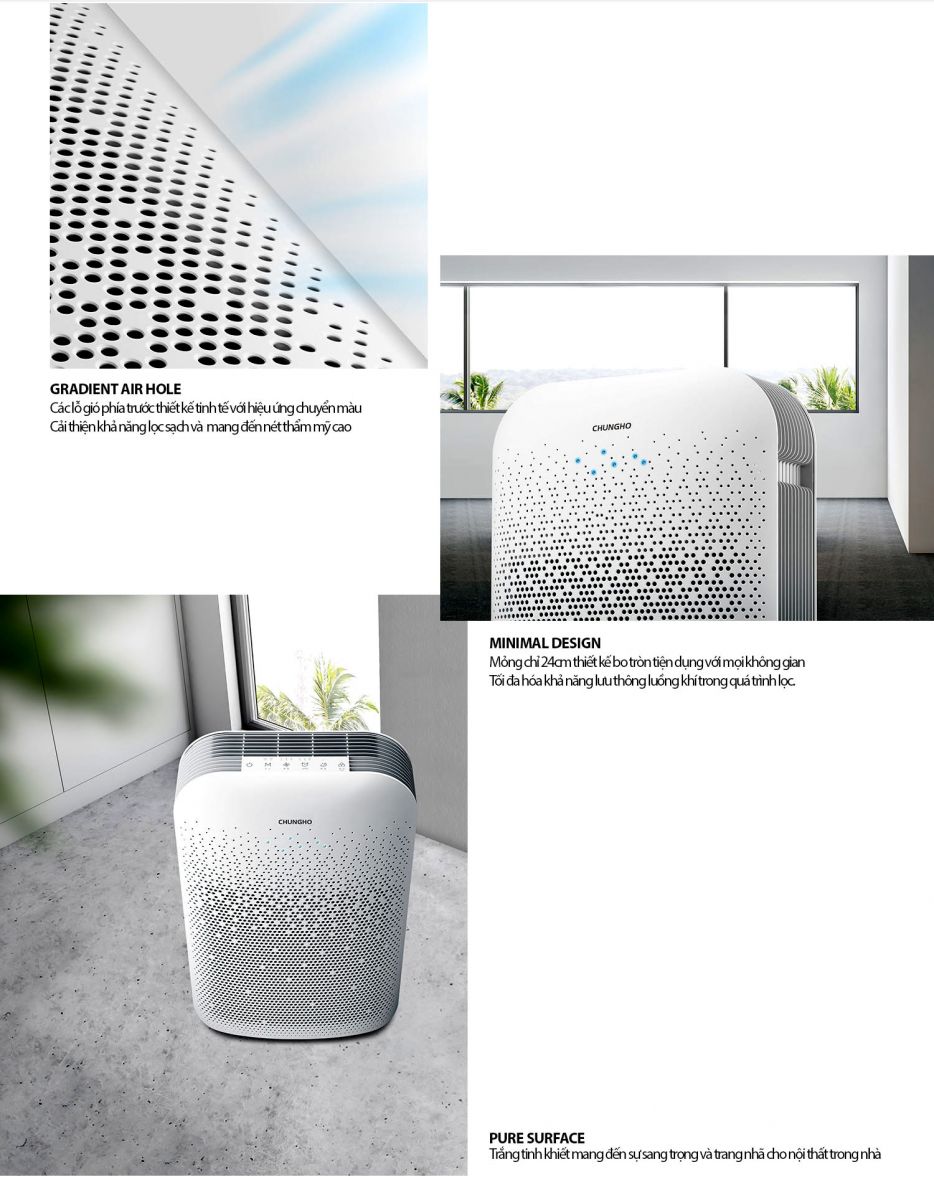 Máy lọc không khí ChungHo Iguassu A600 tại RobotHome