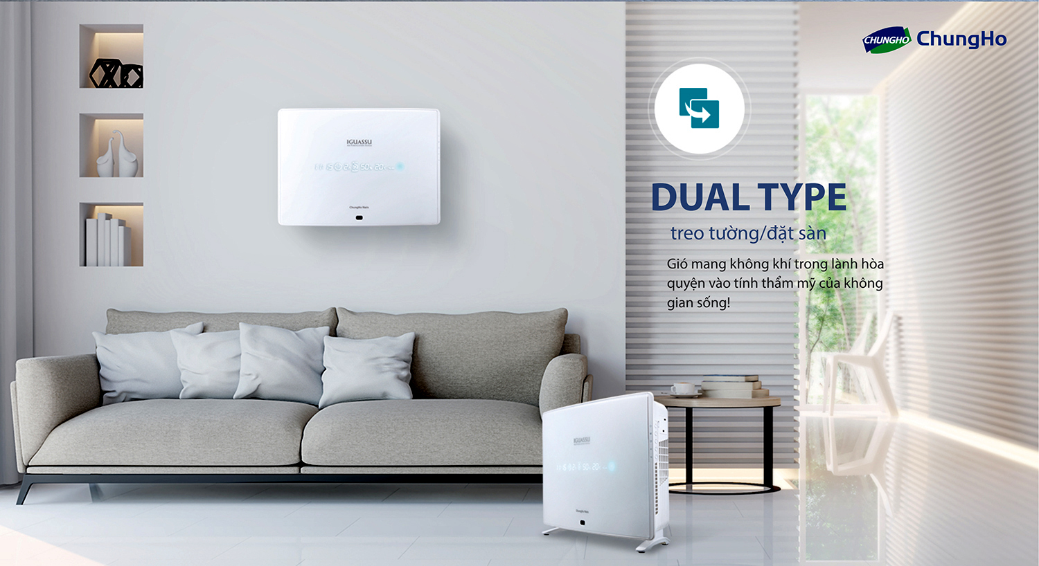 Máy lọc không khí ChungHo Iguassu A600 thông minh