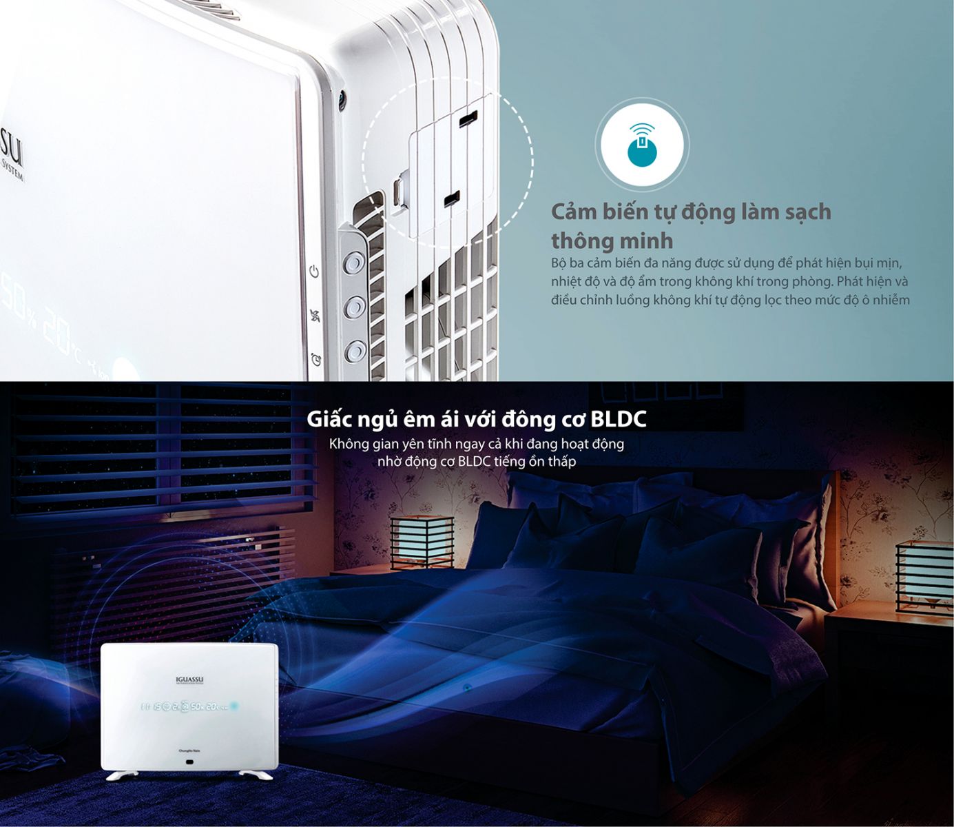 Máy lọc không khí ChungHo Whirls Silent HEPA tốt cho sức khỏe