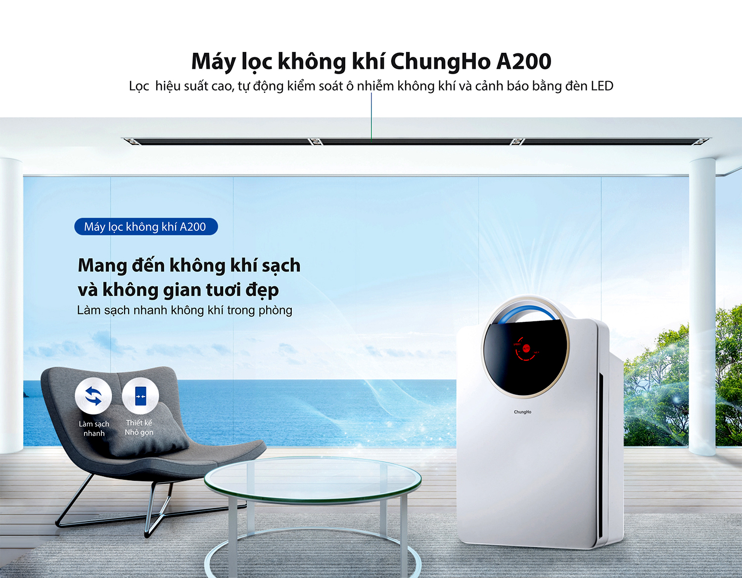 Máy lọc không khí ChungHo Iguassu A200